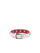 Christian Louboutin White/silver Snake Printed Loubilink Bracelet Christian Louboutin White/silver Snake Printed Loubilink Bracelet - WHITE/SILVER