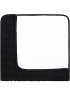 Balmain Black Towel For Babykids With Black Logo Balmain Black Towel For Babykids With Black Logo - Black