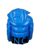 Moncler Pervin Down Jacket In Real Goose Down With Detachable Hood And Logo Lettering On The Bottom Moncler Pervin Down Jacket In Real Goose Down With Detachable Hood And Logo Lettering On The Bottom - Light Blu