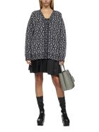 Cardigan Prada Cardigan - Blue and WHITE