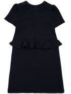 Gucci Blue Cotton Dress With Web Detail And Ruffles Gucci Blue Cotton Dress With Web Detail And Ruffles - Blu
