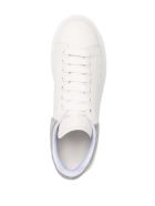 Man White Oversize Sneakers With Grey Suede Spoiler Alexander McQueen Man White Oversize Sneakers With Grey Suede Spoiler - White/battleship grey