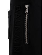 Balmain Jersey Bermuda Shorts With Logo Balmain Jersey Bermuda Shorts With Logo - Black