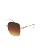 Gucci GG0879S Sunglasses Gucci GG0879S Sunglasses - Gold Gold Brown