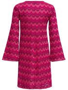 M Missoni Pink Cotton Blend Dress M Missoni Pink Cotton Blend Dress - Fuxia