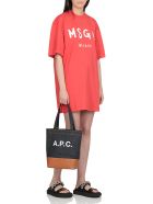 MSGM Logo Midi Dress MSGM Logo Midi Dress - STRAWBERRY RED