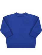 Hugo Boss Royal Blue Sweatshirt For Baby Boy With Logo Hugo Boss Royal Blue Sweatshirt For Baby Boy With Logo - Blue