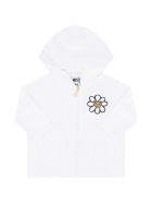 Moschino White Sweatshirt For Babygirl With Logo Moschino White Sweatshirt For Babygirl With Logo - Bianco Ottico
