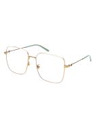 Gg0445o Glasses Gucci Gg0445o Glasses - 004 GOLD GOLD TRANSPARENT
