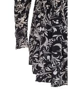 Isabel Marant Étoile Capucine Viscose Dress With Floral Print Isabel Marant Étoile Capucine Viscose Dress With Floral Print - Black