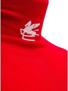 Etro Red Wool Turtleneck With Logo Etro Red Wool Turtleneck With Logo - Red