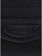 Balenciaga Grained Leather Cardholder With Logo Balenciaga Grained Leather Cardholder With Logo - Black