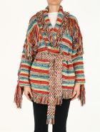 Sunset Over The Colorado River Cardigan Alanui Sunset Over The Colorado River Cardigan - Multicolor