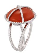 Lo Spazio Mare di Stelle Ring Lo Spazio Jewelry Lo Spazio Mare di Stelle Ring - Red