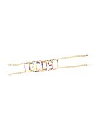 Crystal-embellished Logo Chocker GCDS Crystal-embellished Logo Chocker - Multicolor grey