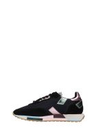 GHOUD Rush Sneakers In Black Suede And Fabric GHOUD Rush Sneakers In Black Suede And Fabric - Nero e Rosa