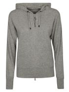 Zipped Hoodie Brunello Cucinelli Zipped Hoodie - Grey