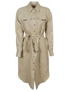 Brunello Cucinelli Tie-waist Shirt Dress Brunello Cucinelli Tie-waist Shirt Dress - NEUTRALS
