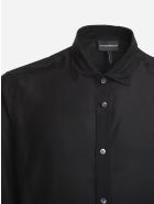 Basic Shirt Made Of Silk Blend Emporio Armani Basic Shirt Made Of Silk Blend - Nero