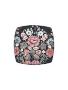 Plates Mucadore 20,5x20,5 Cm Le Botteghe su Gologone Plates Mucadore 20,5x20,5 Cm - Black Fantasy