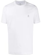 Brunello Cucinelli White Cotton T-shirt Brunello Cucinelli White Cotton T-shirt - Bianco