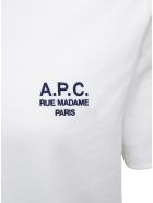 A.P.C. White Cotton T-shirt With Logo Print A.P.C. White Cotton T-shirt With Logo Print - White