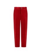 Gucci Red Trouser For Kids With Logo Gucci Red Trouser For Kids With Logo - Red