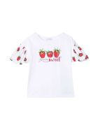 Monnalisa White T-shirt Monnalisa White T-shirt - Bianco