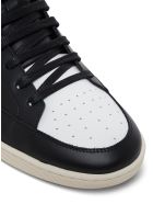 Saint Laurent Signature Court Sneakers In White And Black Leather Saint Laurent Signature Court Sneakers In White And Black Leather - White/black