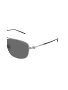 Montblanc MB0127S Sunglasses Montblanc MB0127S Sunglasses - Silver Silver Grey