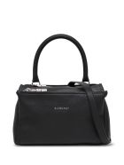 Givenchy Pandora Handbag In Black Leather With Logo Givenchy Pandora Handbag In Black Leather With Logo - Black