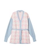 Simonetta Kids Teen Multicolored Cardigan Simonetta Kids Teen Multicolored Cardigan - Rosa/argento