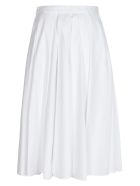 Prada Tie-waist Pleated Skirt Prada Tie-waist Pleated Skirt - White