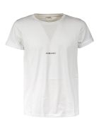Saint Laurent Logo Detail T-shirt Saint Laurent Logo Detail T-shirt - White