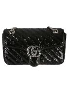 Gucci Gg Marmont Shoulder Bag Gucci Gg Marmont Shoulder Bag - Black