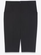 Saint Laurent Black Wool Cycling Shorts Saint Laurent Black Wool Cycling Shorts - Black