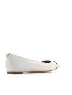 Michael Kors Carissa Ivory Black Ballet Flat Michael Kors Carissa Ivory Black Ballet Flat - Ivory / Black