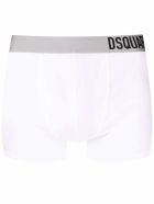 Dsquared2 White Cotton Boxer With Logo Dsquared2 White Cotton Boxer With Logo - White