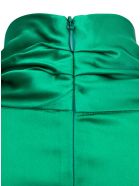 Tessa Turtleneck In Green Silk Blend Tessa Turtleneck In Green Silk Blend - Green