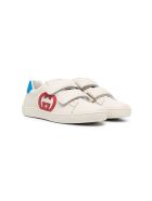 Leather Sneakers With Logo Gucci Leather Sneakers With Logo
