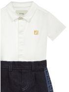 Fendi Kids Romper Suit Fendi Kids Romper Suit - Multicolore