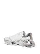 Dolce & Gabbana Leather Sneakers With Laminated Sole Dolce & Gabbana Leather Sneakers With Laminated Sole - White