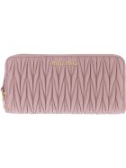 Miu Miu Continental Leather Wallet Miu Miu Continental Leather Wallet - Pink