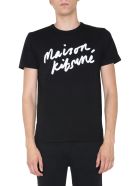Crew Neck T-shirt Maison Kitsuné Crew Neck T-shirt - Nero
