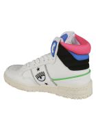Chiara Ferragni Flirting Eye Logo High Sneakers Chiara Ferragni Flirting Eye Logo High Sneakers - White/Blue