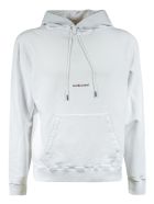 Saint Laurent Logo Hoodie Saint Laurent Logo Hoodie - White
