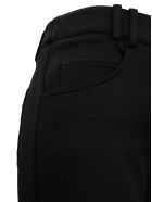 Balmain Black Flared Viscose Trousers Balmain Black Flared Viscose Trousers - Black