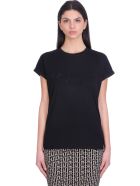 Balmain T-shirt In Black Cotton Balmain T-shirt In Black Cotton