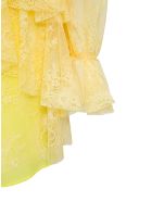 Blumarine Yellow Lace Dress With Ruffles Detail Blumarine Yellow Lace Dress With Ruffles Detail - Yellow