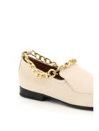BY FAR Nick Loafers With Chain BY FAR Nick Loafers With Chain - NEUTRALS